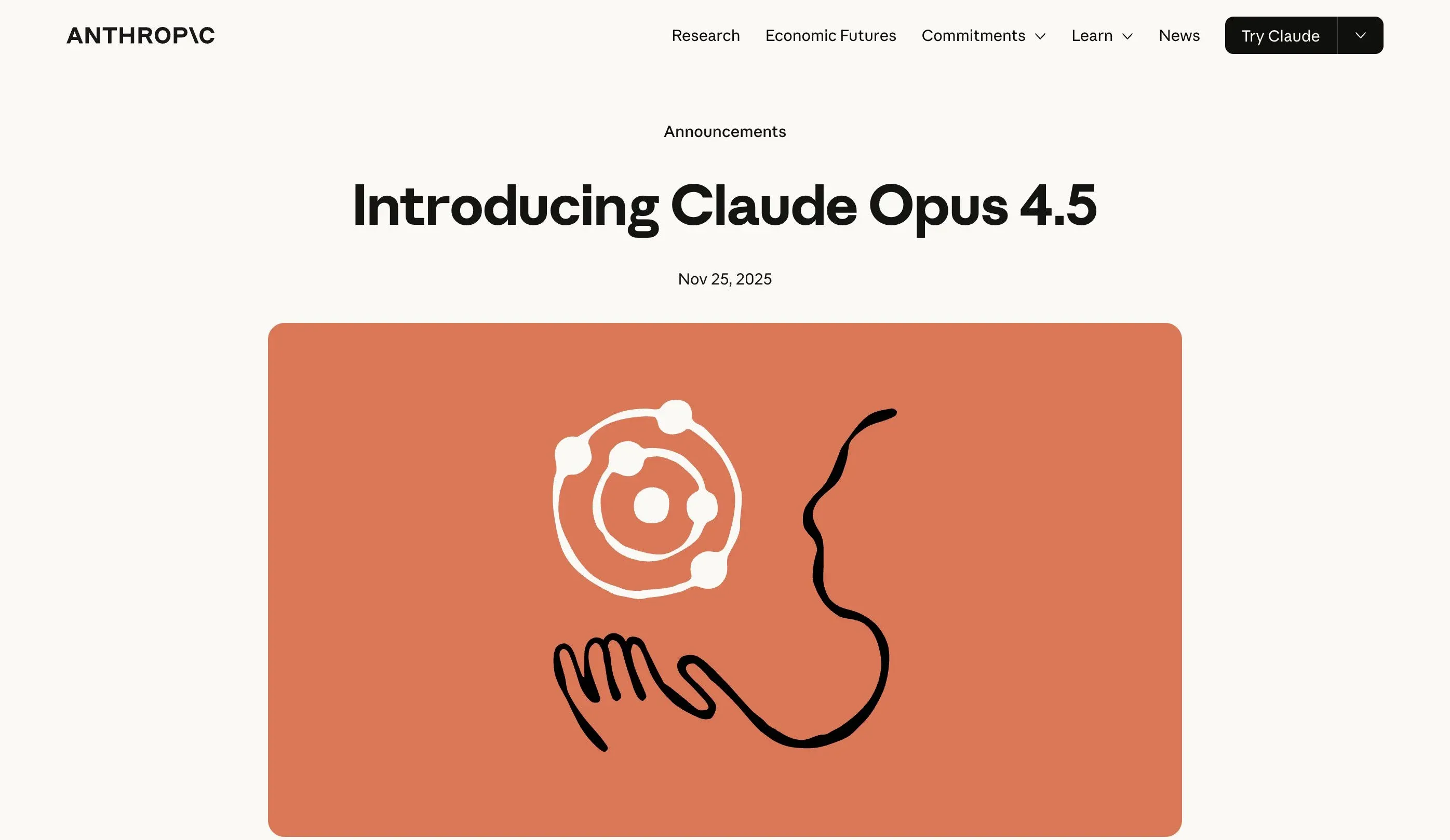 Claude Opus 4.5 官方发布