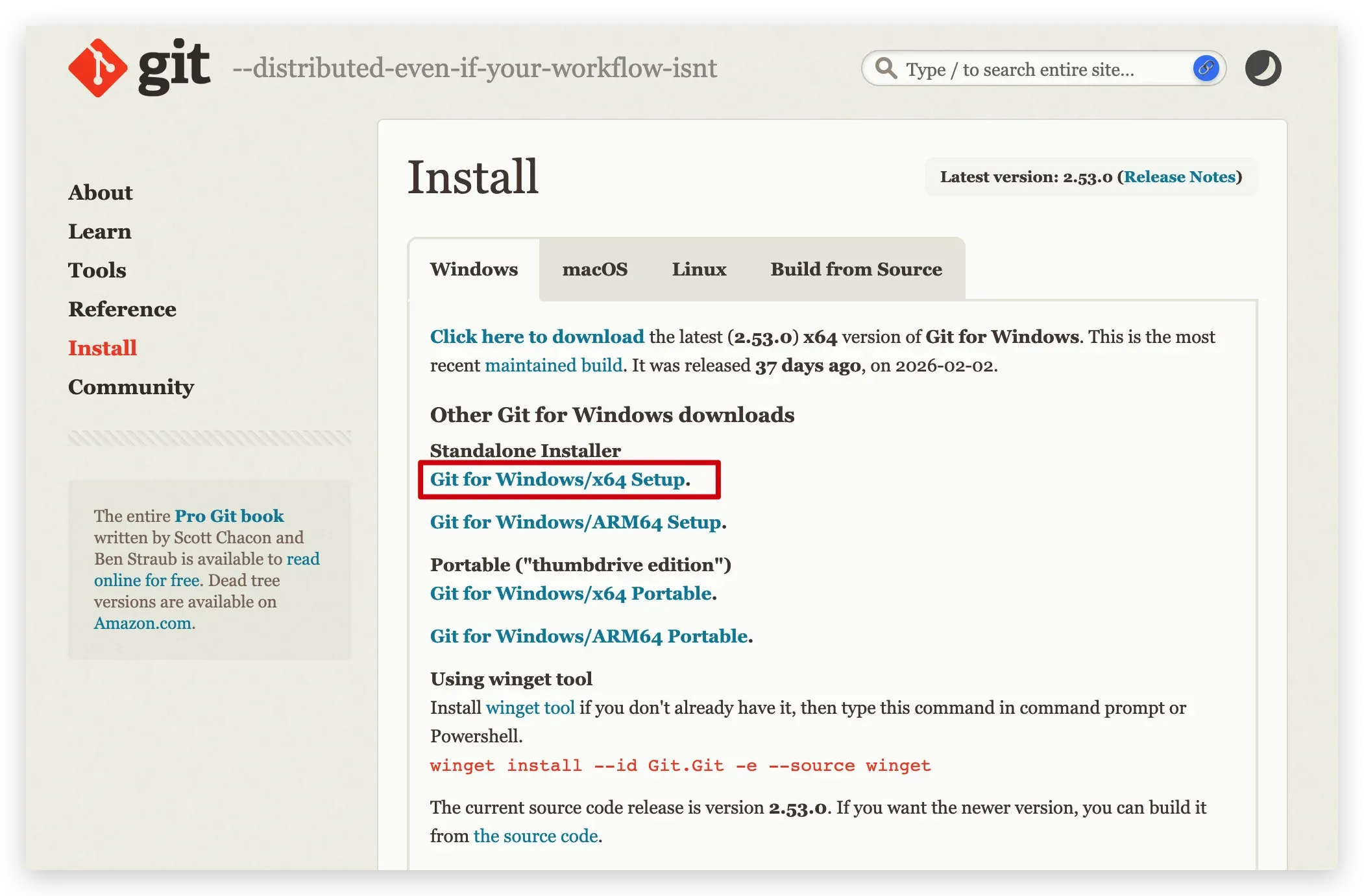 Git Windows 下载