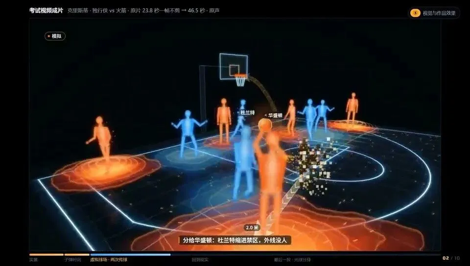 切进虚拟球场