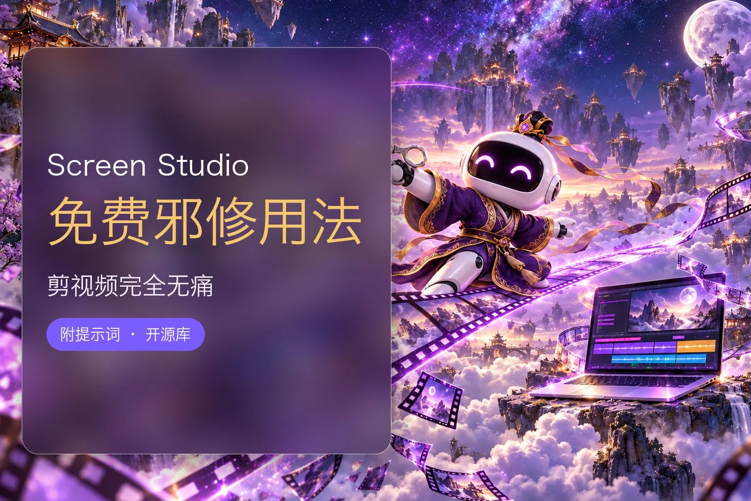 Screen Studio 免费邪修用法：录屏用 Screen Studio，剪辑交给 AI