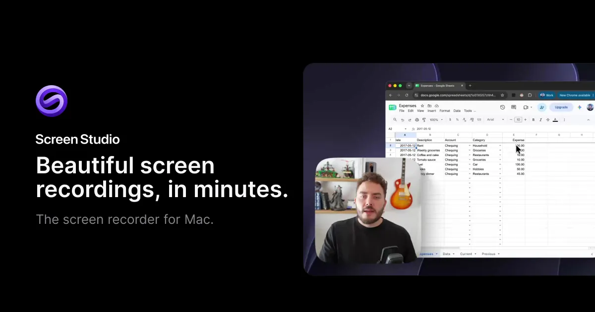 Screen Studio 官网宣传图