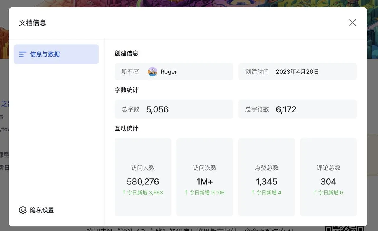 WaytoAGI 数据里程碑 1